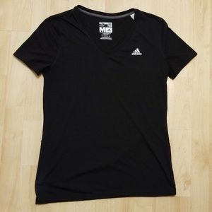 💥Womans Addidas Climalite Vneck short Sleeve T